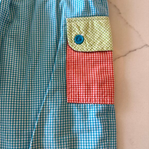 Beauxet Belles Reversible Gingham Cargo Pants - Size 1 - Picture 4 of 7